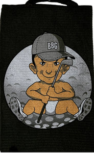 BADBOYGOLF WAFFLE TOWEL (BLACK)