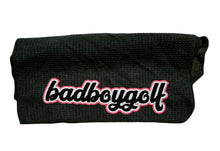 Load image into Gallery viewer, BADBOYGOLF WAFFLE TOWEL (BLACK)