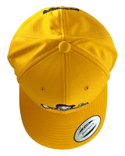 Load image into Gallery viewer, BADBOYGOLF Gold and Purple Snapback Cap